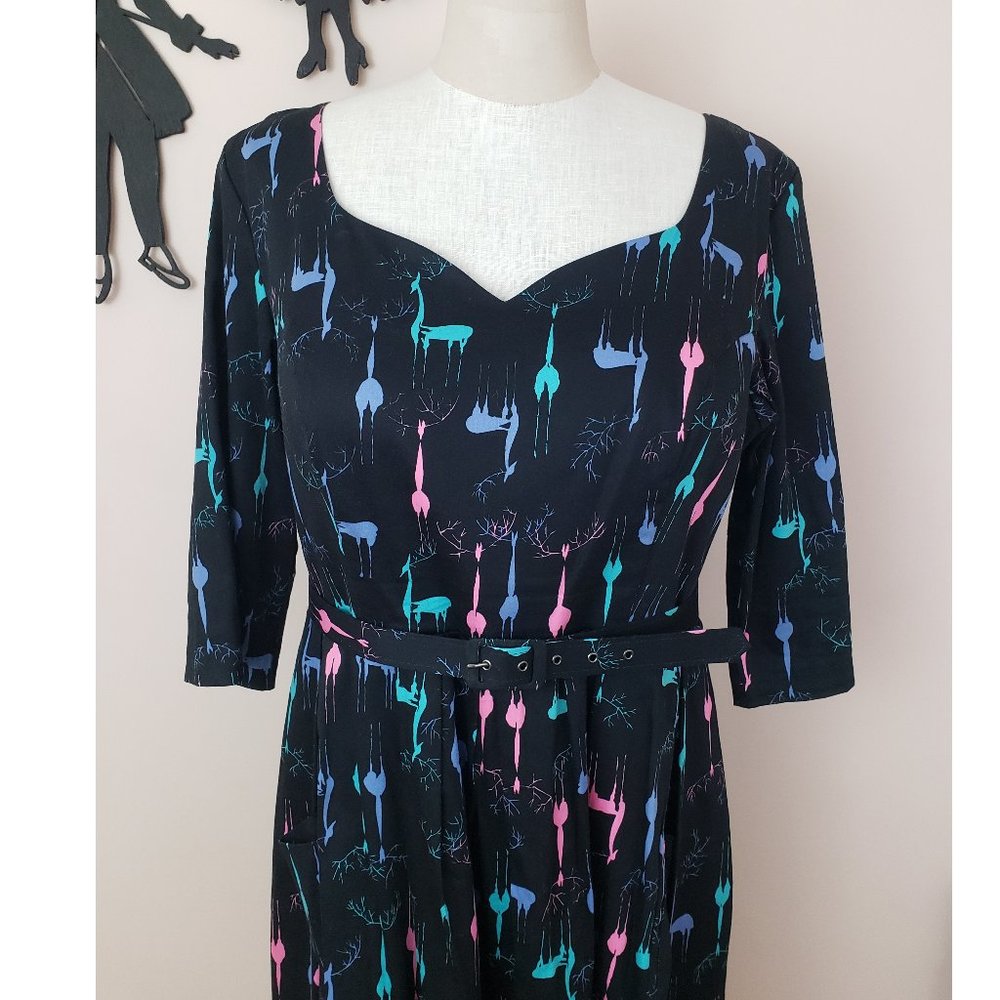 Retrospec'd Reindeer Dress Size XXL 18 - Picture 4 of 11